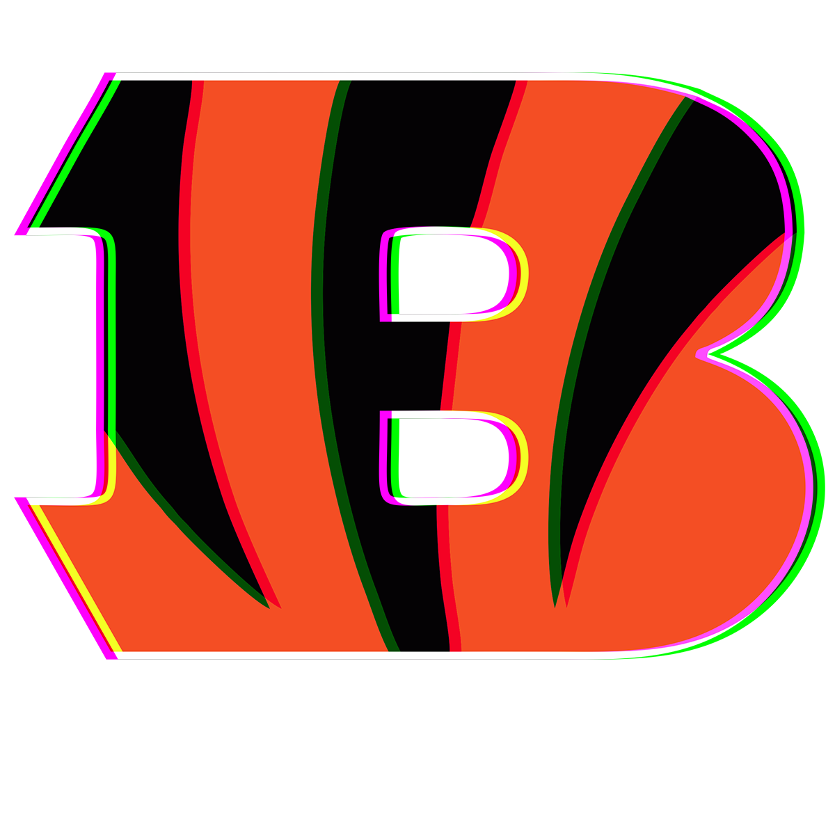 Phantom Cincinnati Bengals logo iron on paper